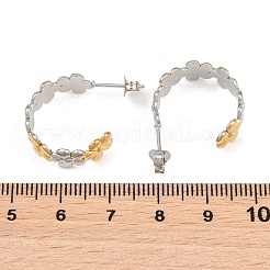 Boucles d'oreilles à tige en acier inoxydable 304 pour femmes&nbsp;SA-CBA45D5-25GP