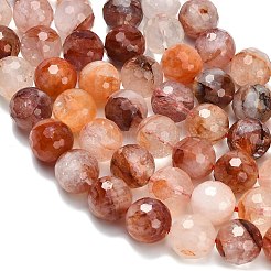 Нити бусин из натурального красного гематоидного кварца/железистого кварца класса А&nbsp;G-L642-F03-12mm