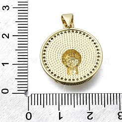 Латунные микро проложить кубического циркония подвески&nbsp;KK-V010-22G