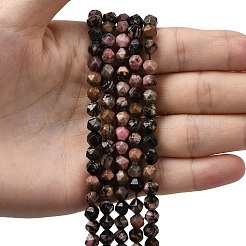 Природные родонит бисер нитей G-Z119-A19-01
