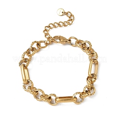 Figaro-Kettenarmbänder aus 304er Edelstahl für Damen&nbsp;SA-CBA4051-10G
