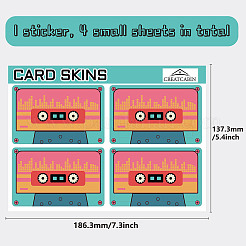 Adesivi per carte impermeabili in plastica pvc&nbsp;DIY-WH0432-012