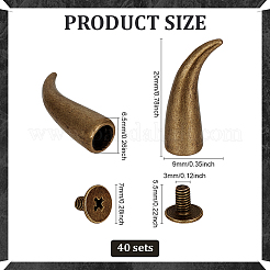 40 комплект конусных заклепок из сплава&nbsp;FIND-PH0026-12AB