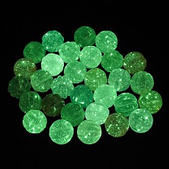 Светящиеся прозрачные акриловые бусины LACR-S001-02