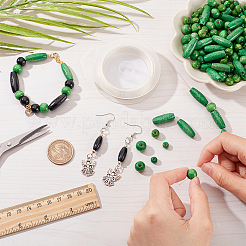 480 шт. 4-х видов окрашенных бусин из натурального дерева WOOD-PH0002-47