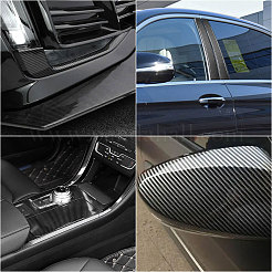 ПВХ автомобильная наклейка из волокна DIY-CA0006-80
