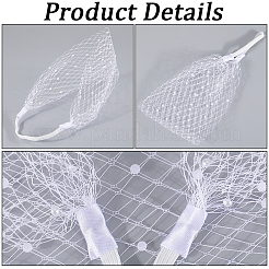 Повязка на голову с вуалью из полиэстера&nbsp;OHAR-WH0015-29B