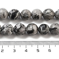 Камень натуральная карта / камень пикассо / пряди яшмы&nbsp;LS-G-G099-10mm-27