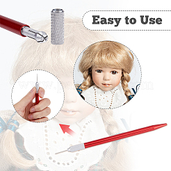 Ensemble d'outils pour supports d'enracinement de cheveux de poupée&nbsp;TOOL-WH0159-18A