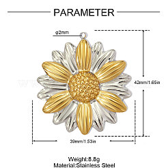 Pendentifs en acier inoxydable 304&nbsp;SA-OY002-48G