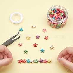 Синтетических нитей бирюзовые бусы TURQ-SC0001-01A