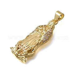 Pendentifs en laiton zircon cubique transparent&nbsp;CU-CBA637A-07G-A