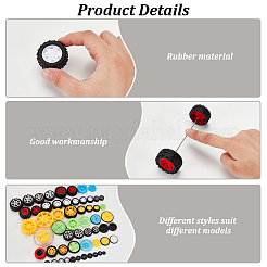 Пластиковые игрушечные колеса DIY-OC0012-14