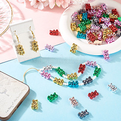 80шт акриловые бусины с УФ-покрытием PACR-TA0001-18