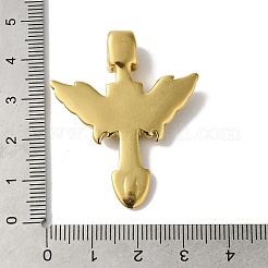 PVD真空メッキ304ステンレスペンダント  ゴールドカラー  スカル  剣  42.5x34x8mm  穴：5x4mm&nbsp;STAS-B069-44G-01