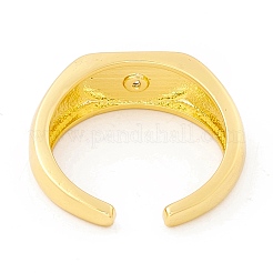 Прозрачное кольцо-манжета со звездой из кубического циркония RJEW-I083-08G