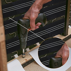 25 м плоский полипропиленовый полосатый эластичный шнур/лента&nbsp;EC-FH0001-01A