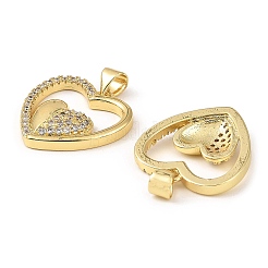 Покрытие стойки латунь микропаве прозрачные подвески из кубического циркония KK-M253-05G