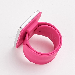 Магнитный силиконовый браслет на запястье X-BJEW-WH0009-09B