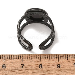 Componenti dell'anello del bracciale in acciaio inossidabile 304 martellato&nbsp;SA-CBAC0DF-02C-EB