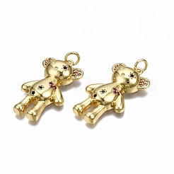 Латунные микро проложить кубического циркония подвески ZIRC-Q200-018-NF