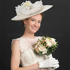 Fascinator-Basis aus Leinenimitat&nbsp;AJEW-WH0314-493