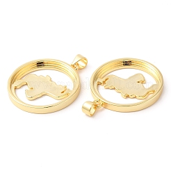 Экологически чистые подвески из латуни с гальваническим покрытием&nbsp;KK-R143-23G