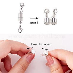 20 комплект 2-х цветных латунных магнитных застежек KK-SZ0003-99