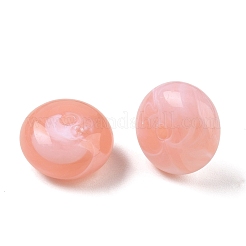 ツートンアクリルビーズ  天然石風  ロンデル  ピンク  19.5x11mm  穴：2.5mm  約165個/500g&nbsp;AC-CBABA33-01J