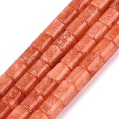 Gefärbt natürlichen weißen Jade Perlen Stränge&nbsp;G-Q606-02A-04