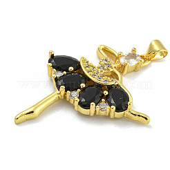 Стойки обшивки латунь микро проложить Циркон подвеску KK-G513-94G-03