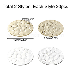 40шт 2 цвета латунные подвески&nbsp;KK-CN0001-51