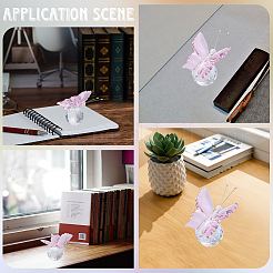 1шт стеклянные хрустальные бабочки для украшения витрины&nbsp;LAMP-CN0001-01C