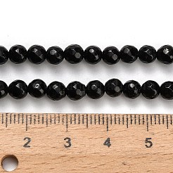 Натуральный черный турмалин бисер нитей&nbsp;G-H329-D02-4mm