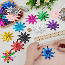 33 шт. 11 цвета цветок ПВХ блестки пайетки украшения аксессуары&nbsp;DIY-FG0008-26