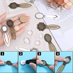 DIY-Set zum Basteln von leeren Kuppel-Lesezeichen&nbsp;DIY-SC0022-95
