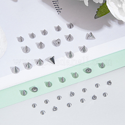 90 шт. 3 вида ушных гаек из нержавеющей стали&nbsp;STAS-BBC0006-42