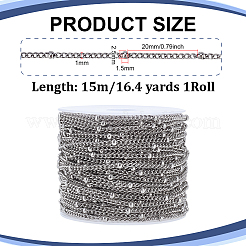 Спутниковые цепи из нержавеющей стали&nbsp;CHS-WH0001-12