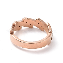Anillo de dedo de barra ovalada de rhinestone de cristal&nbsp;RJEW-D120-04B-RG