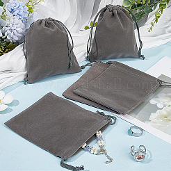 20 шт. бархатные подарочные мешочки для украшений на шнурке&nbsp;ABAG-BBC0001-14B