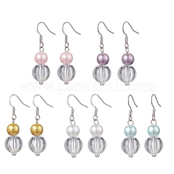 5 пара акриловых подвесных сережек EJEW-JE06351