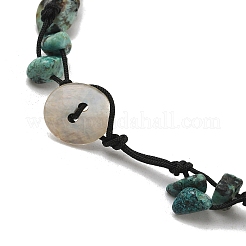 Браслеты из натуральной африканской бирюзы (яшмы)&nbsp;AJEW-PH01371-04