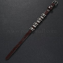 Armband mit Totenkopfnieten aus Legierung&nbsp;LS-BJEW-C037-04B