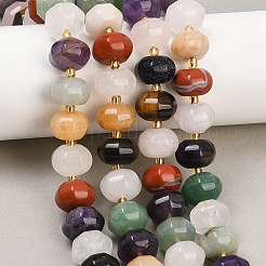 Cmешанные драгоценный камень бисер нитей&nbsp;G-P573-B01-01