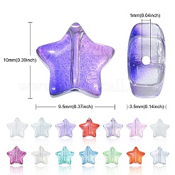 Perle di lampwork fatte a mano da 100 pz&nbsp;LAMP-CJ0001-71