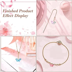 15 стиль прозрачных стеклянных бусин GLAA-YW0003-70