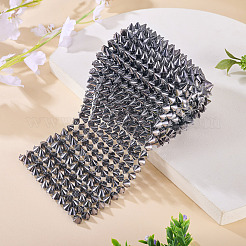 1 ярд 12-рядный смоляной шип-конус с плоской задней частью в стиле панк-рок&nbsp;FIND-TA0006-73A