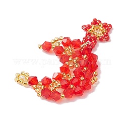 Подвеска из искусственного австрийского хрусталя с 5301 стеклом и круглыми бусинами тохо&nbsp;PALLOY-MZ00179-01