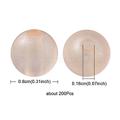 Радужное переливчатое покрытие акриловыми бусинами&nbsp;MACR-YW0002-19B