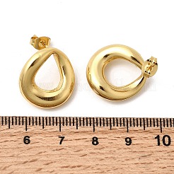 Серьги-гвоздики из нержавеющей стали 201 в форме капли&nbsp;EJEW-Z151-03G